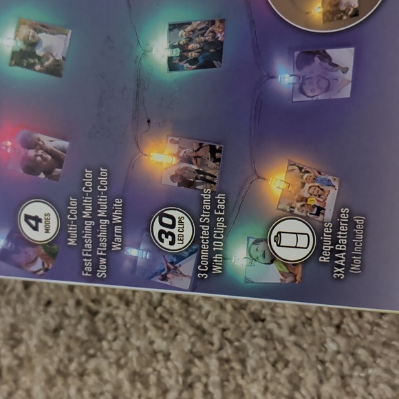 2 Boxes - LED Light Up Photo Clips - Picture 2 of 4